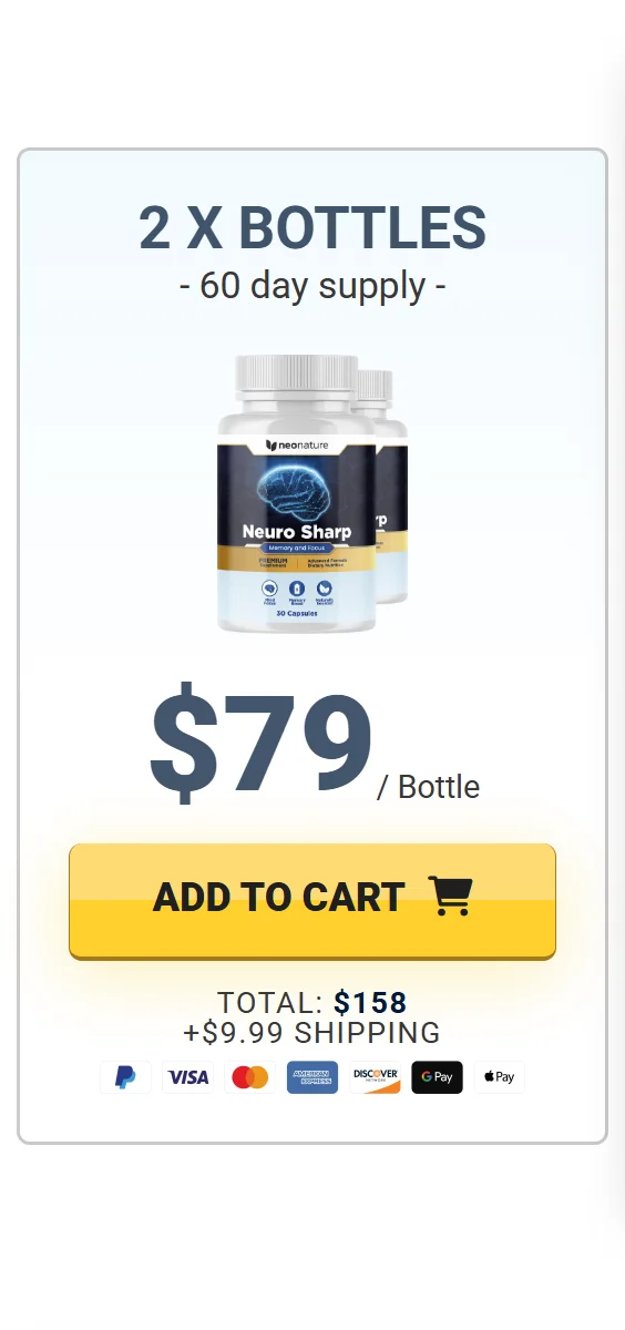 Neuro Sharp™ 2 bottles pricing